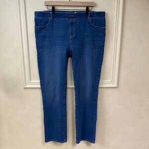 Betabrand Yoga Denim Straight Leg Jeans size XXL